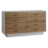 Thumbnail for NATART Como Double Dresser 52 8 Drawers Rustic OAK