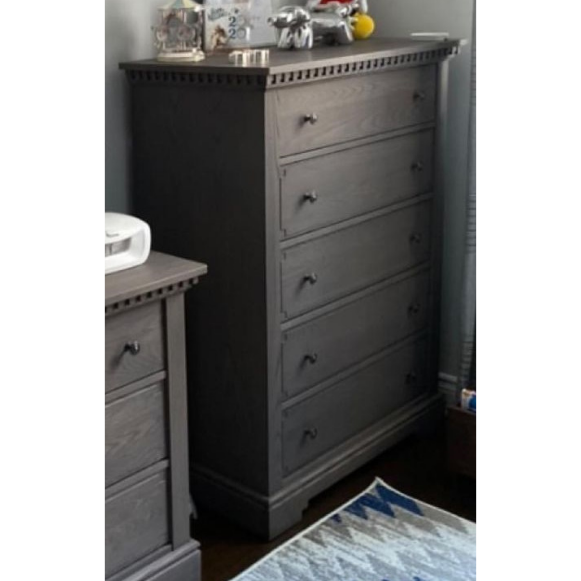 Commode 5 tiroirs NATART Ithaca - Grigio (QUANTITÉ LIMITÉE)