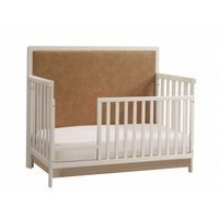 Thumbnail for NATART Kyoto 5-In-1 Convertible Crib With Upholstered Panel Leather