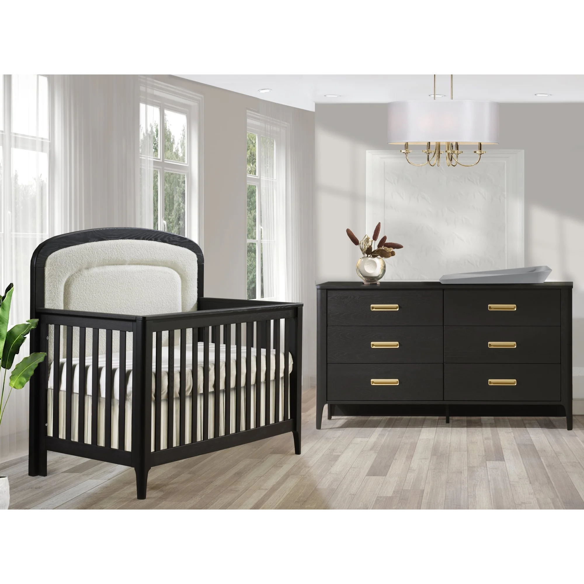 NATART Palo Crib + 65" Dresser Bundle – Dusk | Limited Stock