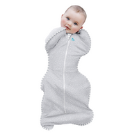 Thumbnail for LOVE TO DREAM Swaddle Up Silky-Lux Bamboo 1T - Grey Wave Dot