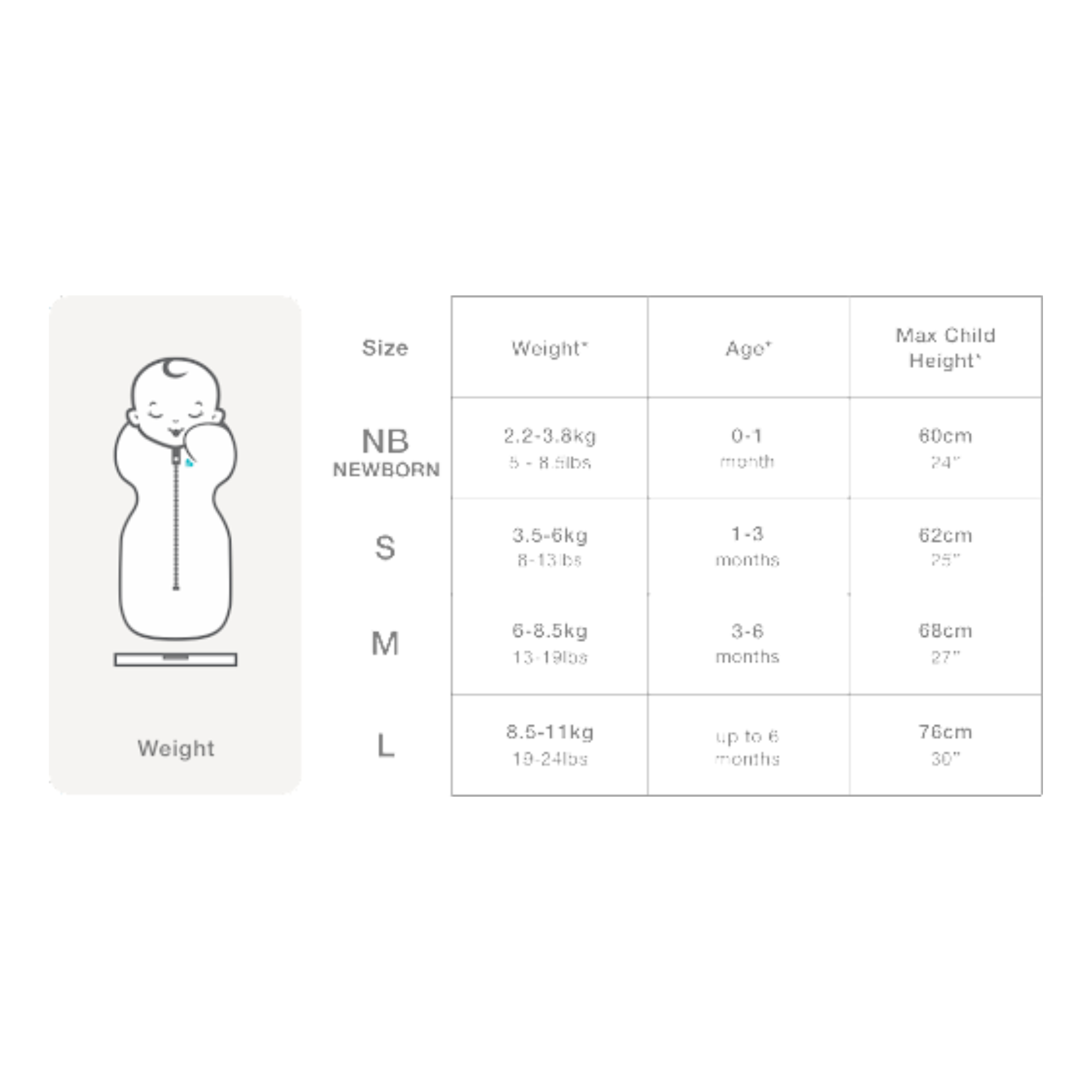 LOVE TO DREAM Swaddle Up Lite 0.2Tog - You Are My Grey