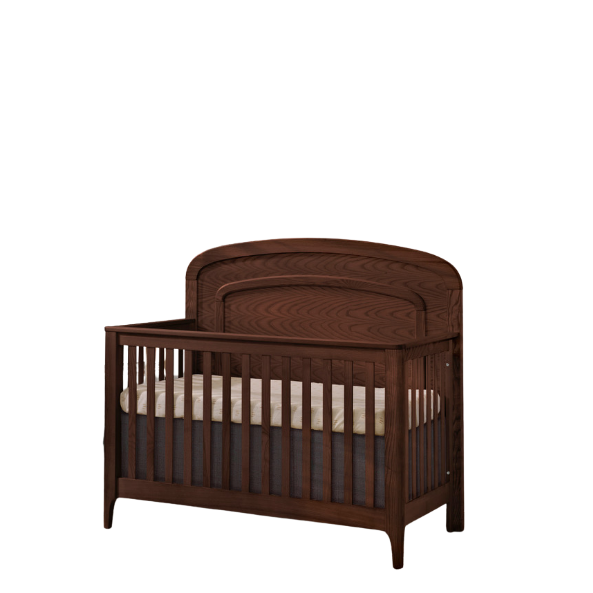 NATART Palo Convertible Crib W/ Arched Molding