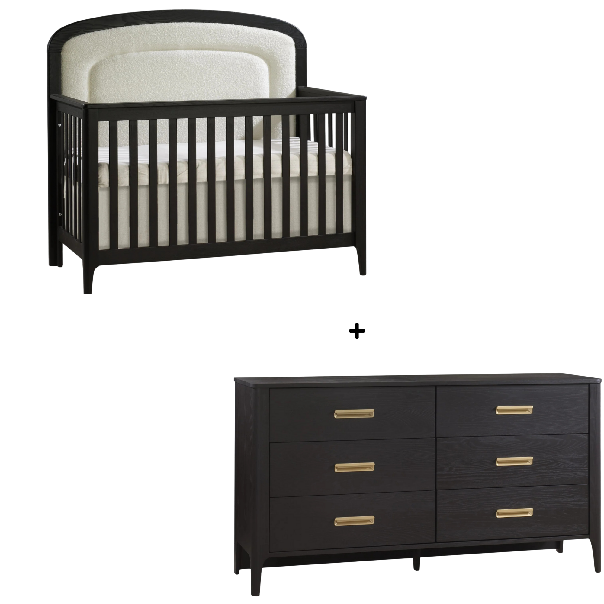 NATART Palo Crib + 65" Dresser Bundle – Dusk | Limited Stock