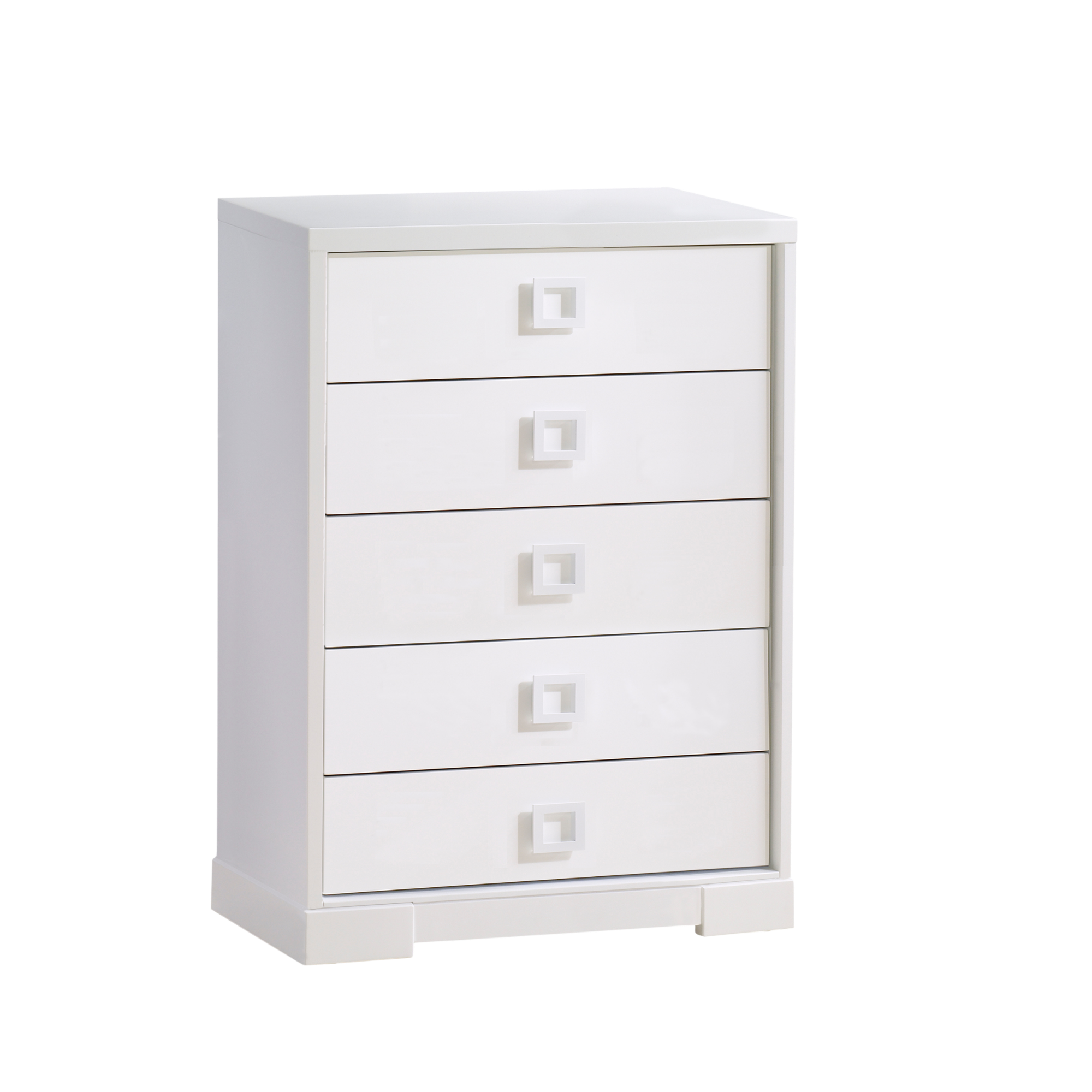 Commode NEST Lello à 5 tiroirs - Blanche (QUANTITÉ LIMITÉE)