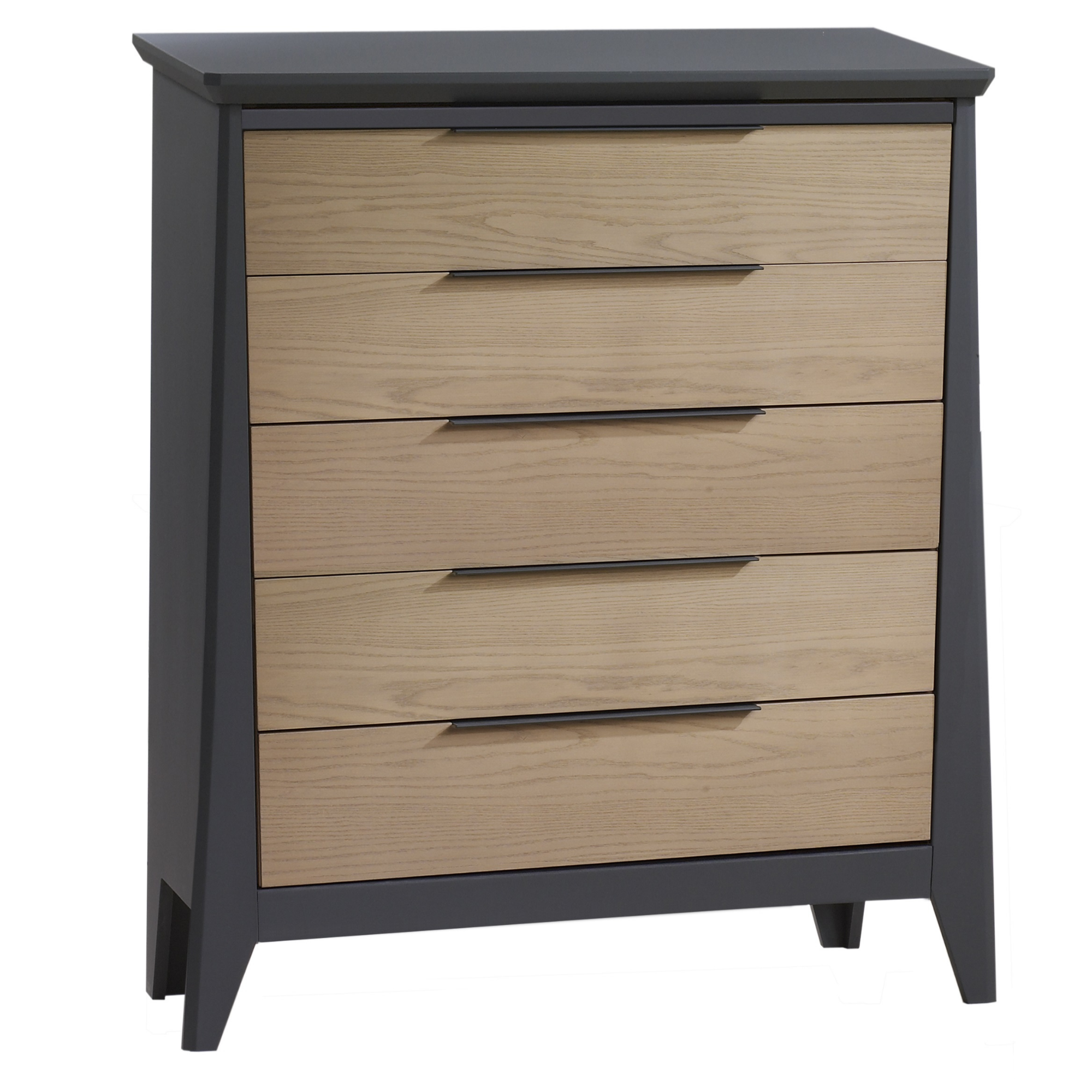 NEST Flexx Classic Crib + 3-Drawer Dresser + 5-Drawer Dresser - Graphite/Wheat (LIMITED QUANTITY)