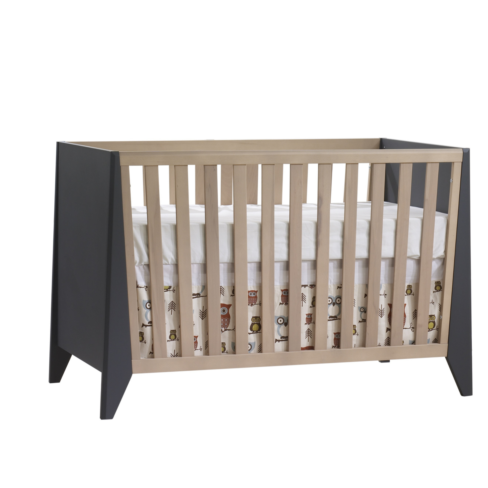 NEST Flexx Classic Crib + 3-Drawer Dresser + 5-Drawer Dresser - Graphite/Wheat (LIMITED QUANTITY)