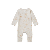 Thumbnail for NOPPIES Playsuit Bryant Long Sleeve - Oatmeal