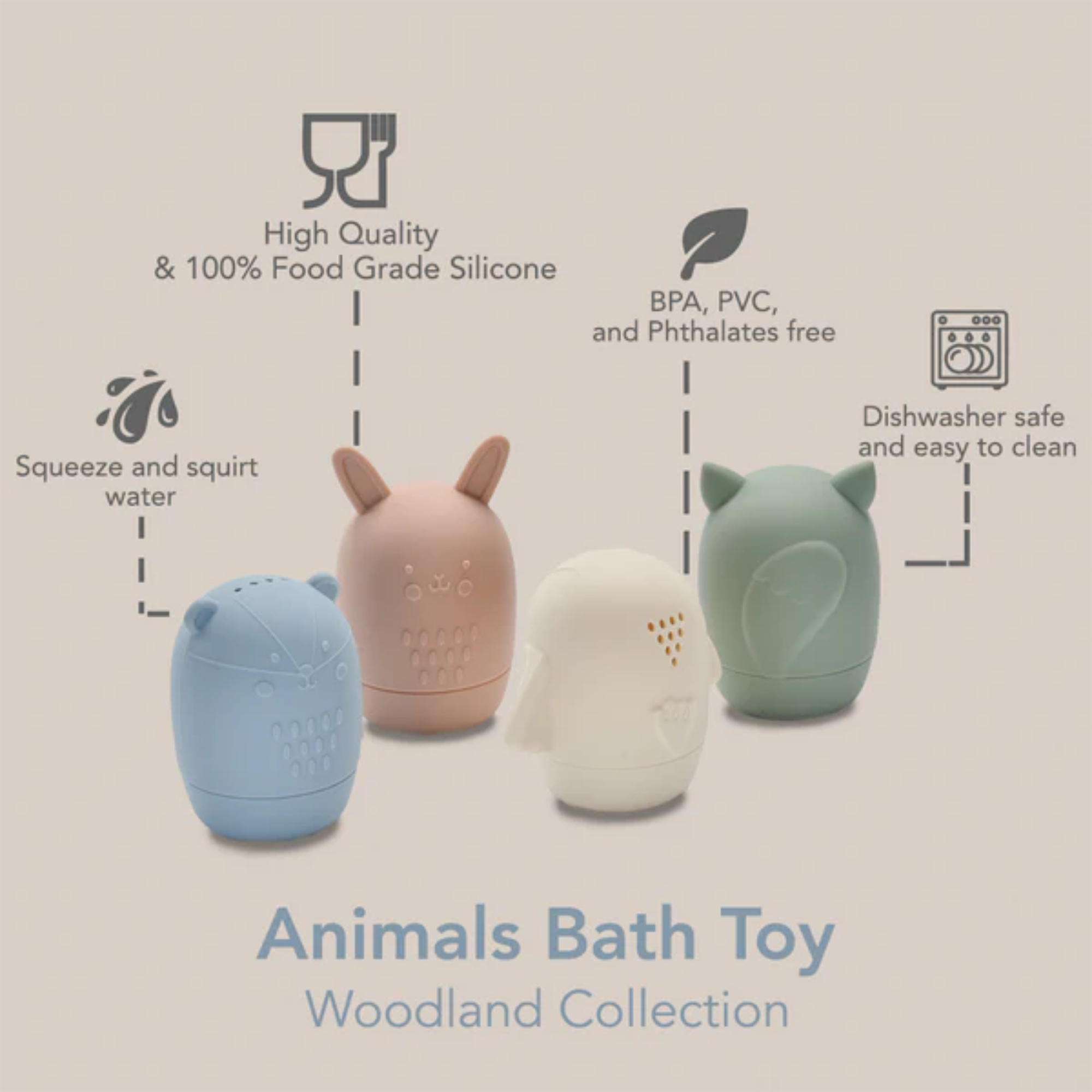 NOÜKA Animals Bath Toys