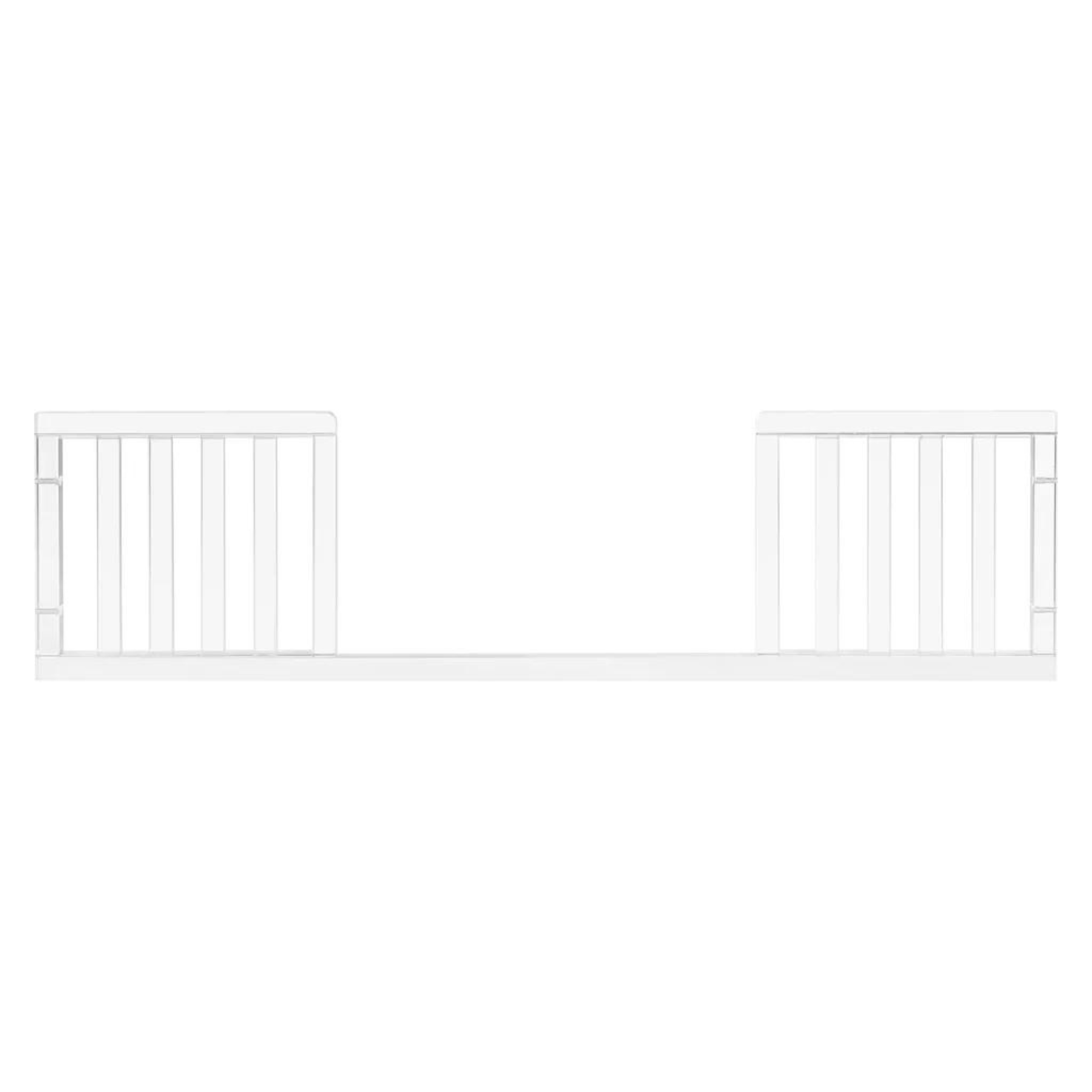 NURSERY WORKS Altair Toddler Bed Conversion Kit - Clear Acrylic