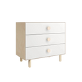 OEUF Dot 3-Drawer Dresser - Birch/White