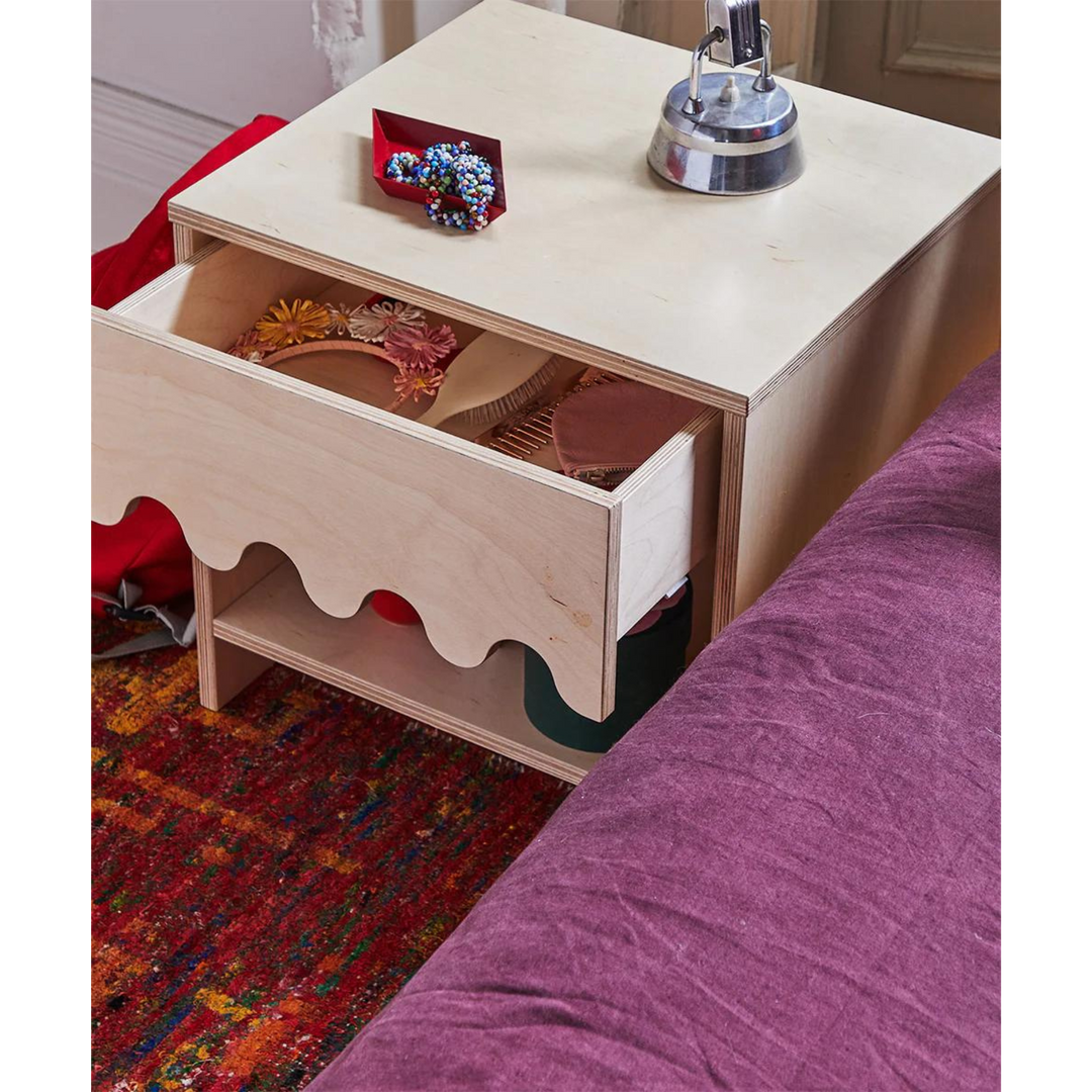 OEUF Table de nuit Moss - Bouleau
