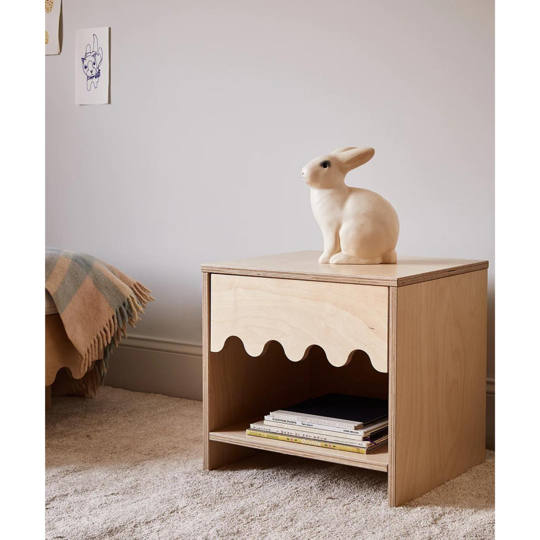 OEUF Table de nuit Moss - Bouleau