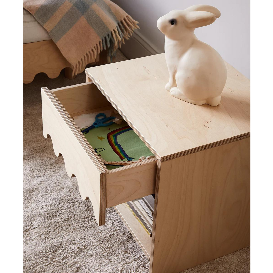 OEUF Table de nuit Moss - Bouleau