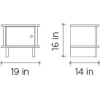 Thumbnail for OEUF ML Night Stand - White/Birch
