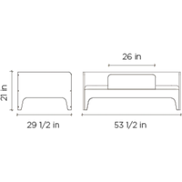 Thumbnail for OEUF Perch Toddler Bed - White/Birch