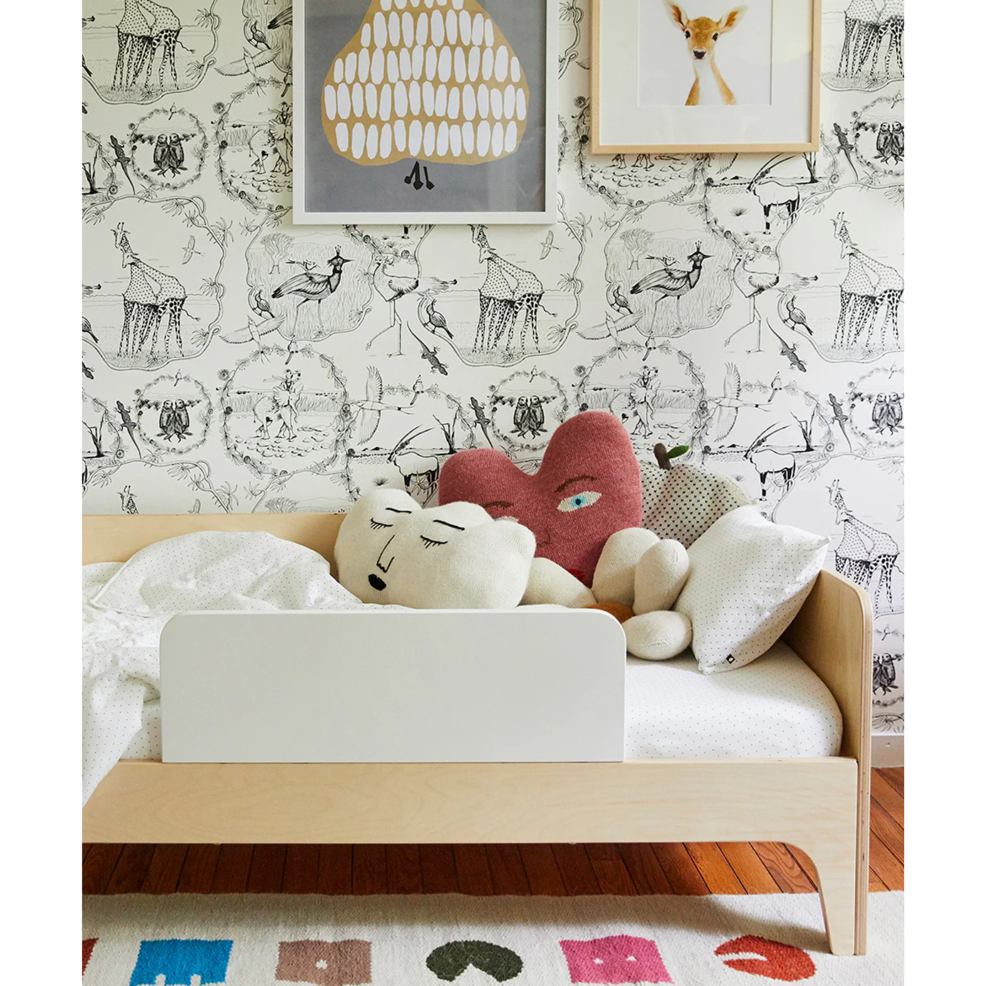 OEUF Perch Toddler Bed - White/Birch