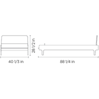 Thumbnail for OEUF River Twin Bed - White/Birch