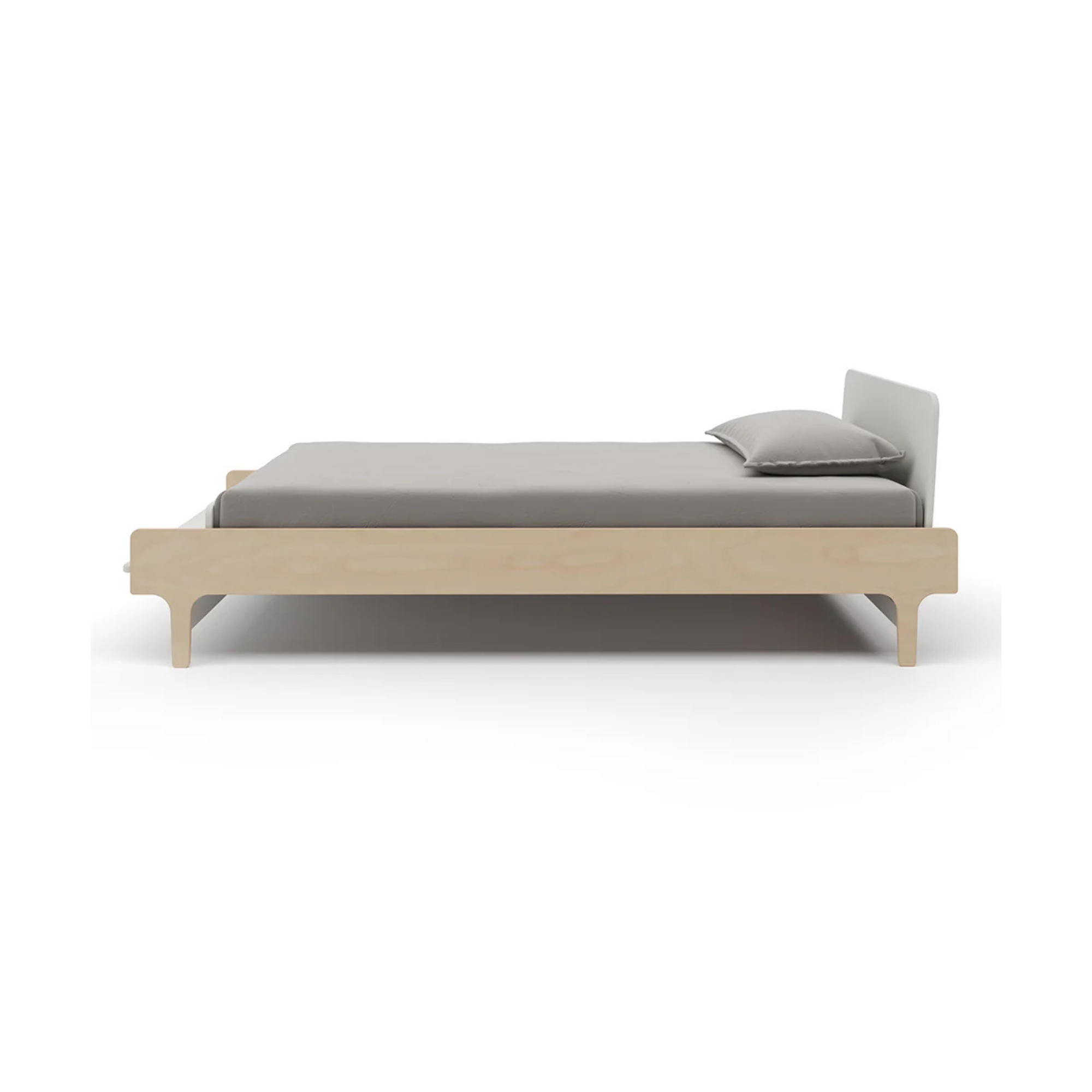 OEUF River Twin Bed - White/Birch