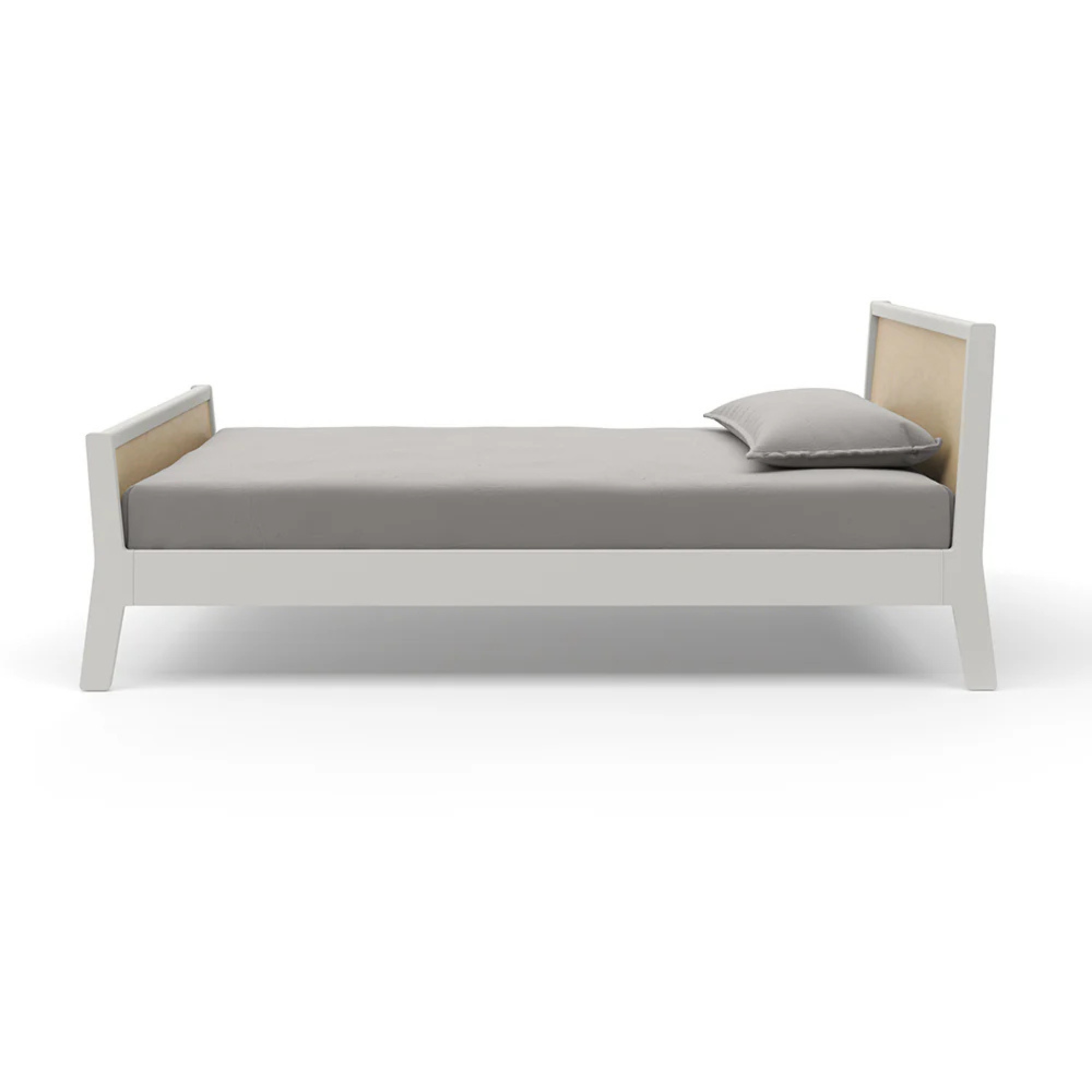 OEUF Sparrow Twin Bed - White/Birch