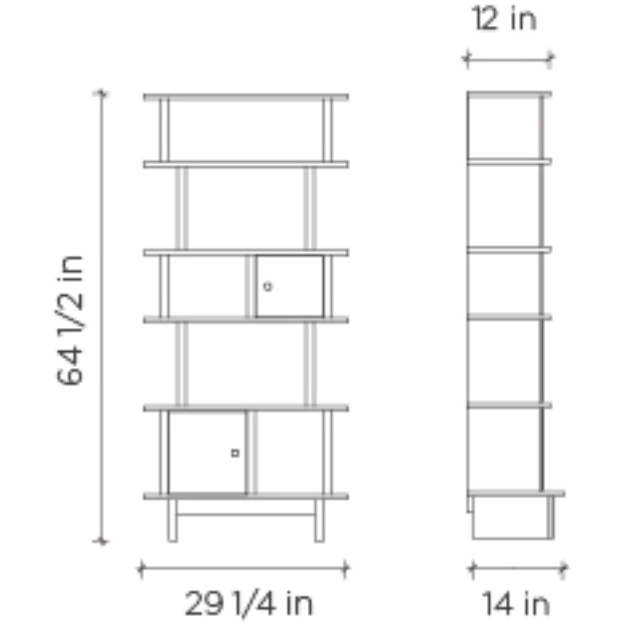 Mini-bibliothèque verticale OEUF - Bouleau