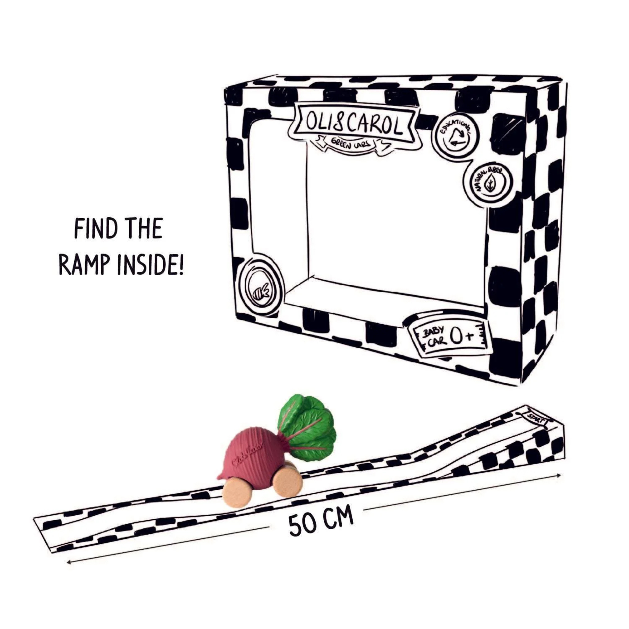 OLI & CAROL Betty the Beetroot Car