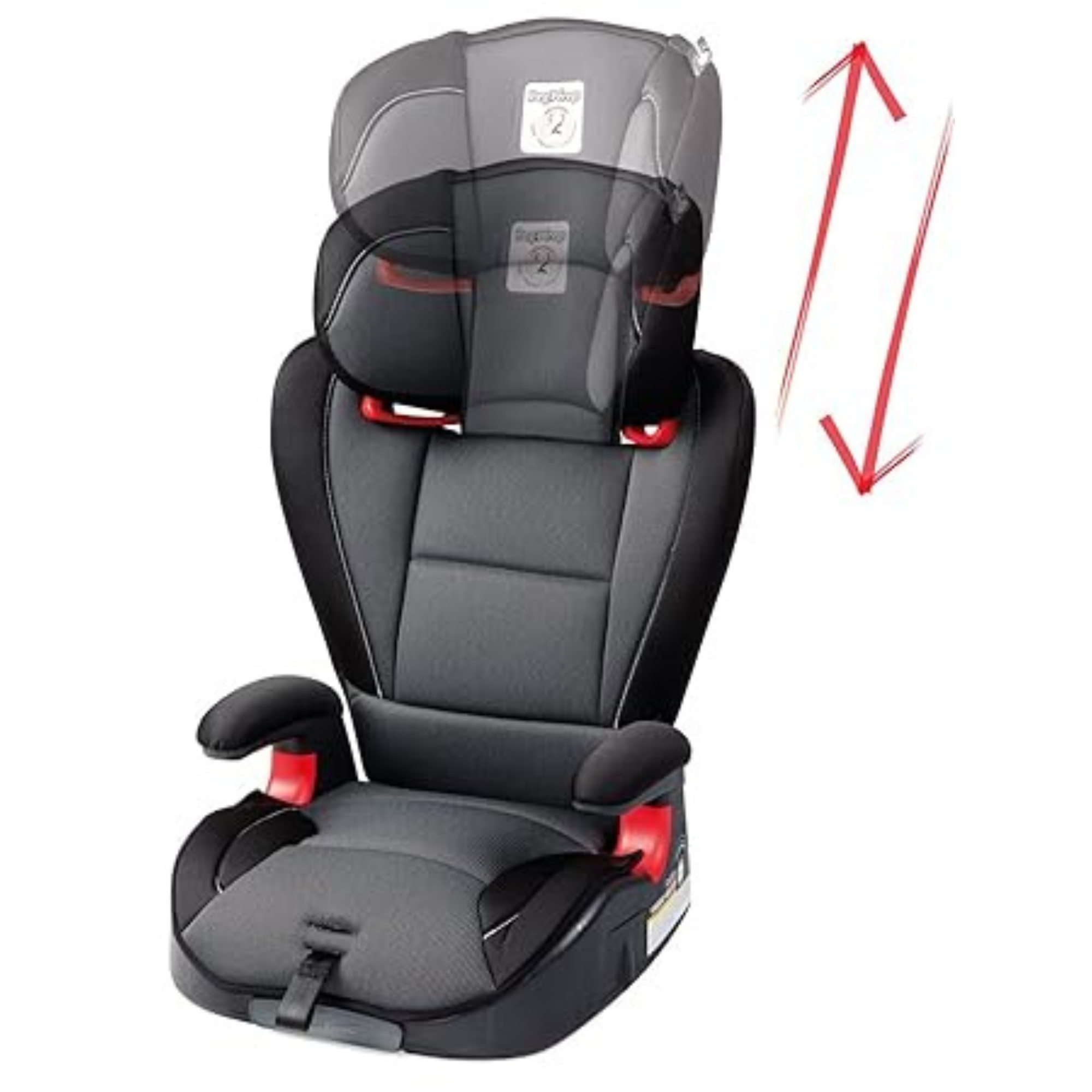 PEG Viaggio Hbb 120 Booster Car Seat - Licorice (Black Eco Leather)