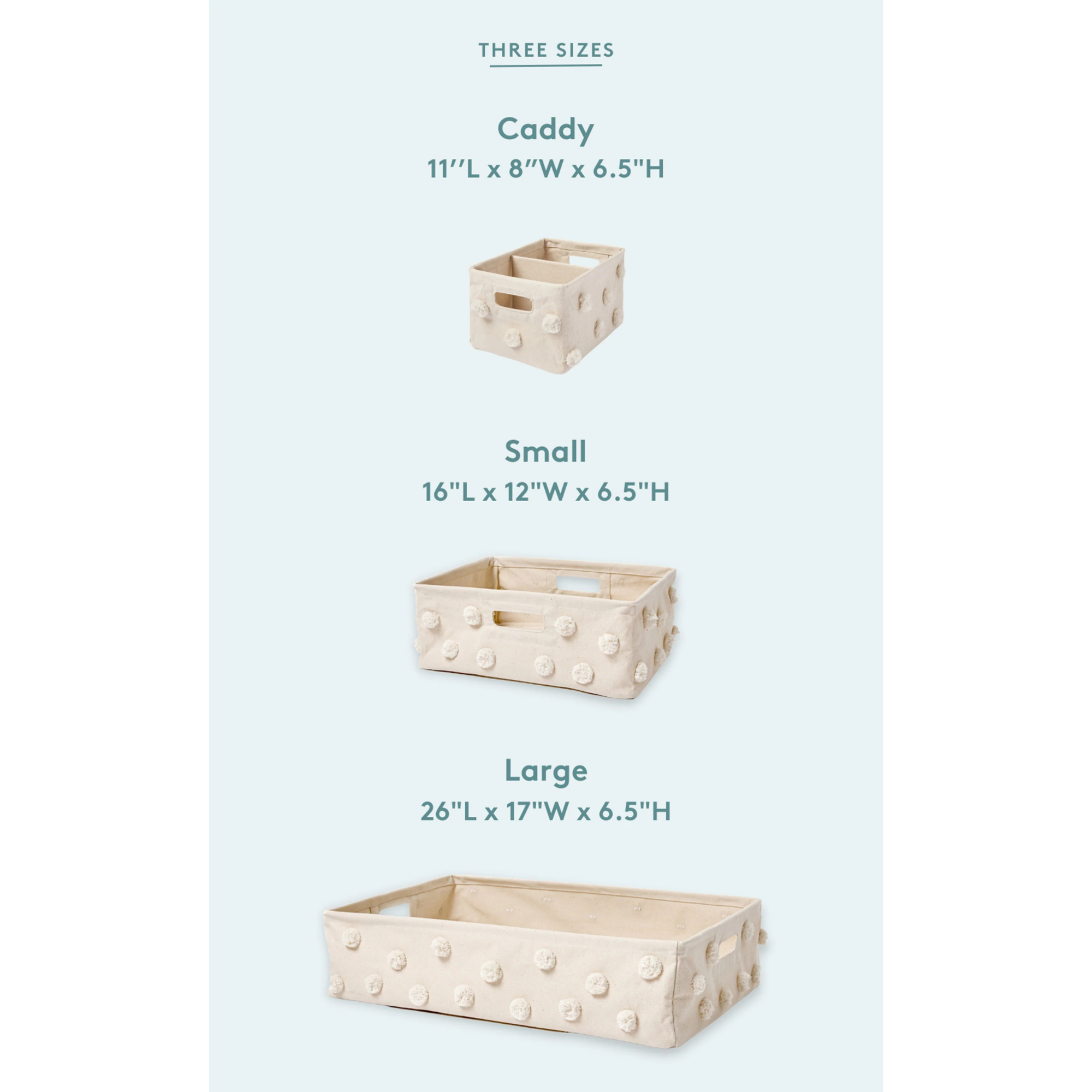 PEHR Pom Pom Hideaway Caddy Organizer - Natural