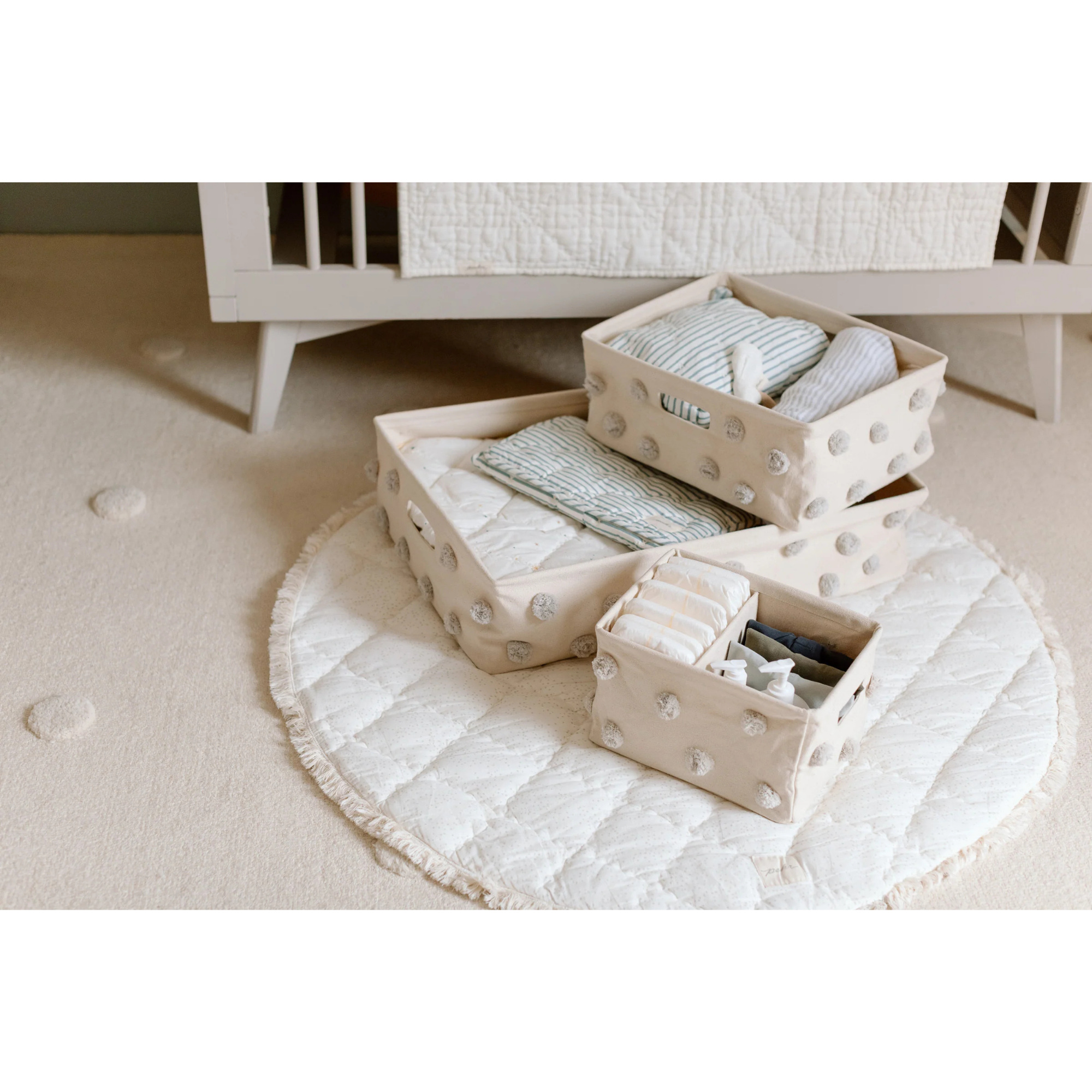 PEHR Pom Pom Hideaway Caddy Organizer - Natural