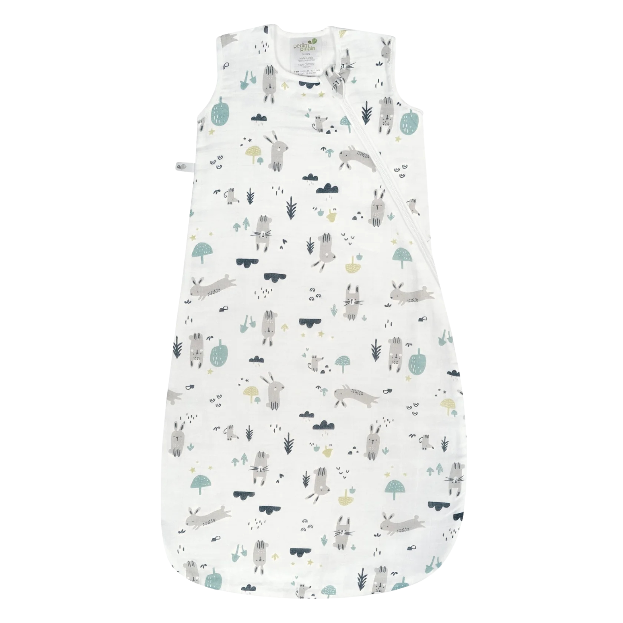 PERLIMPINPIN Cotton Muslin Sleep Bag 0.7T - Bunnies