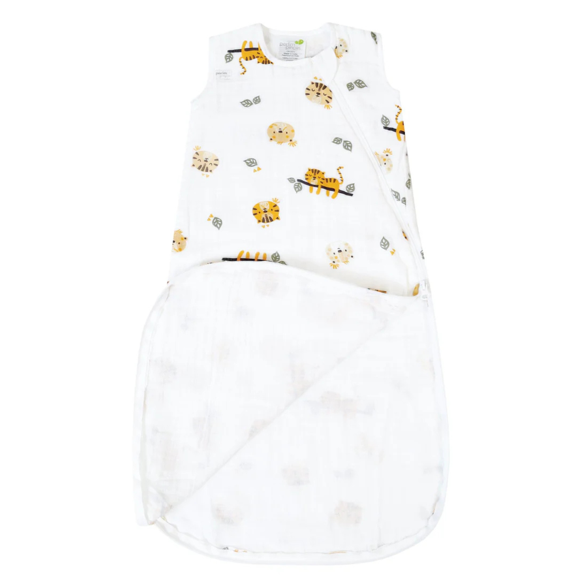 PERLIMPINPIN Cotton Muslin Sleep Bag 0.7T - Jungle