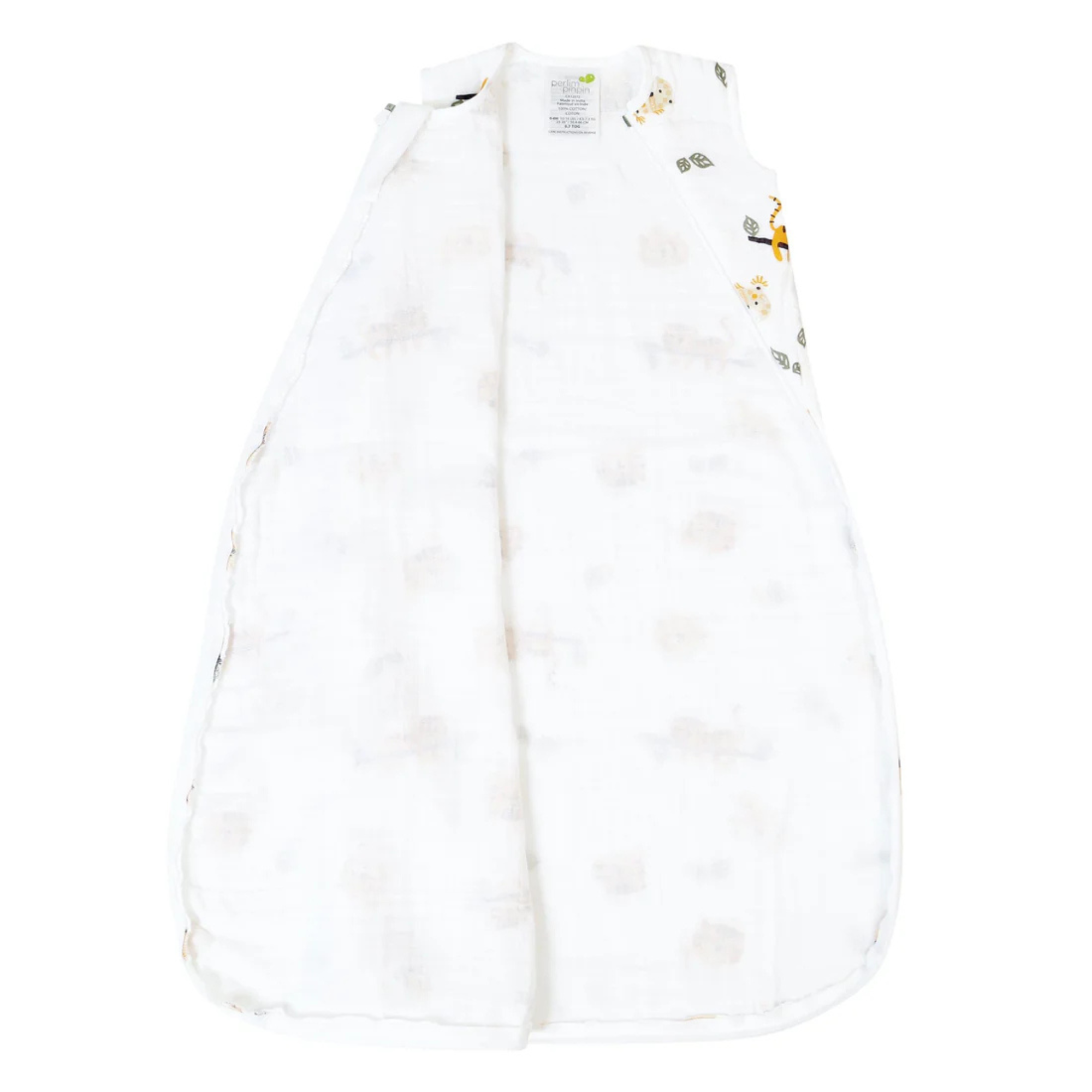 PERLIMPINPIN Cotton Muslin Sleep Bag 0.7T - Jungle
