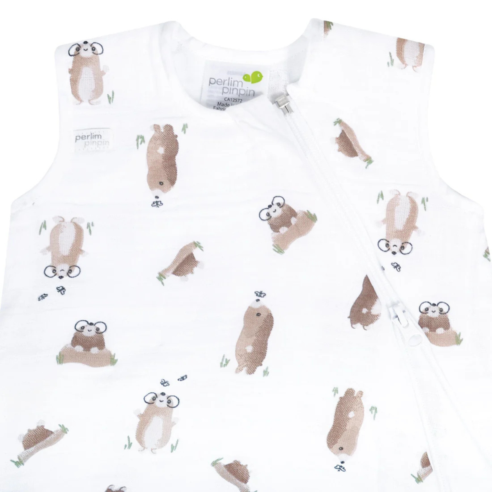 PERLIMPINPIN Cotton Muslin Sleep Bag 0.7T - Moles
