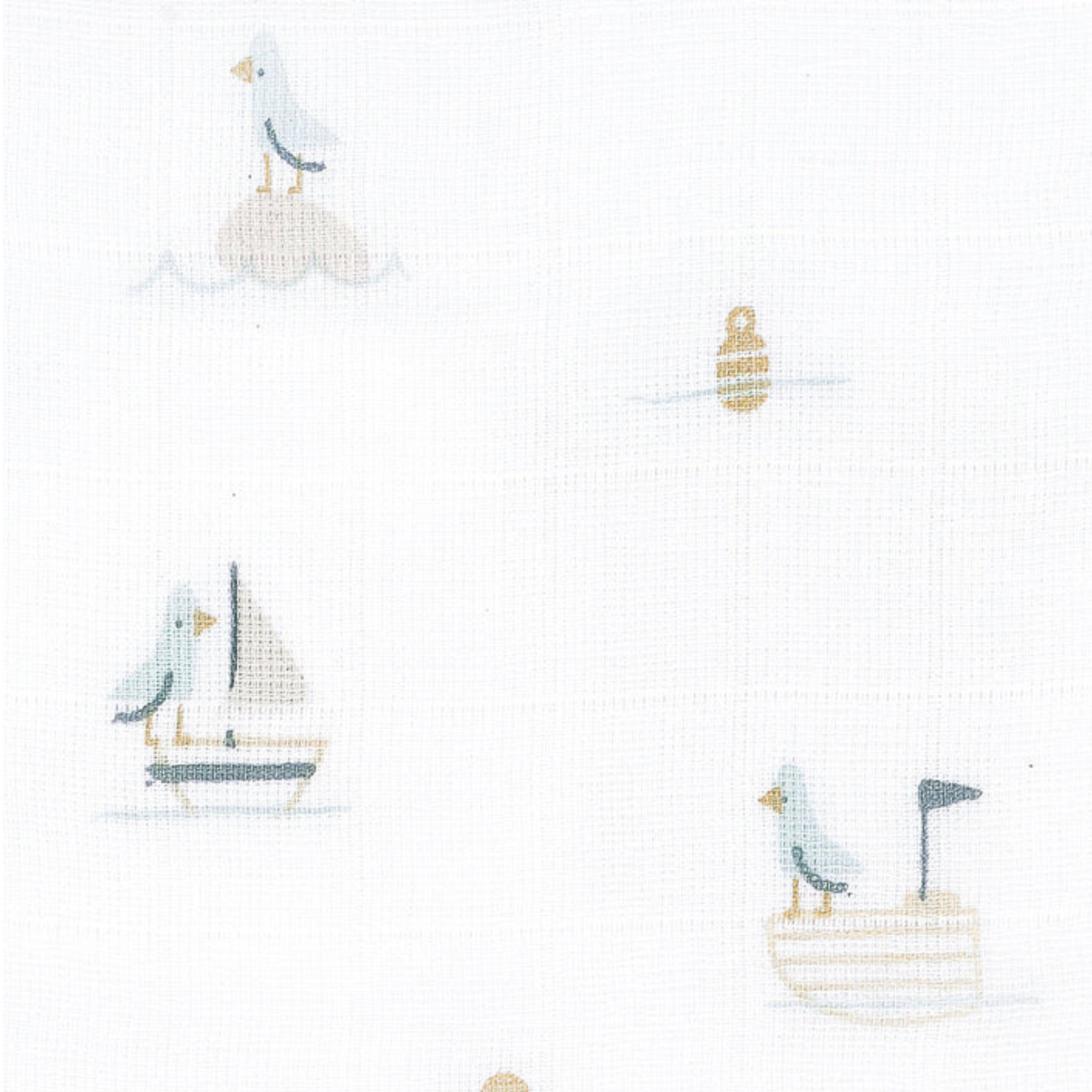 PERLIMPINPIN Cotton Muslin Swaddle - Boats