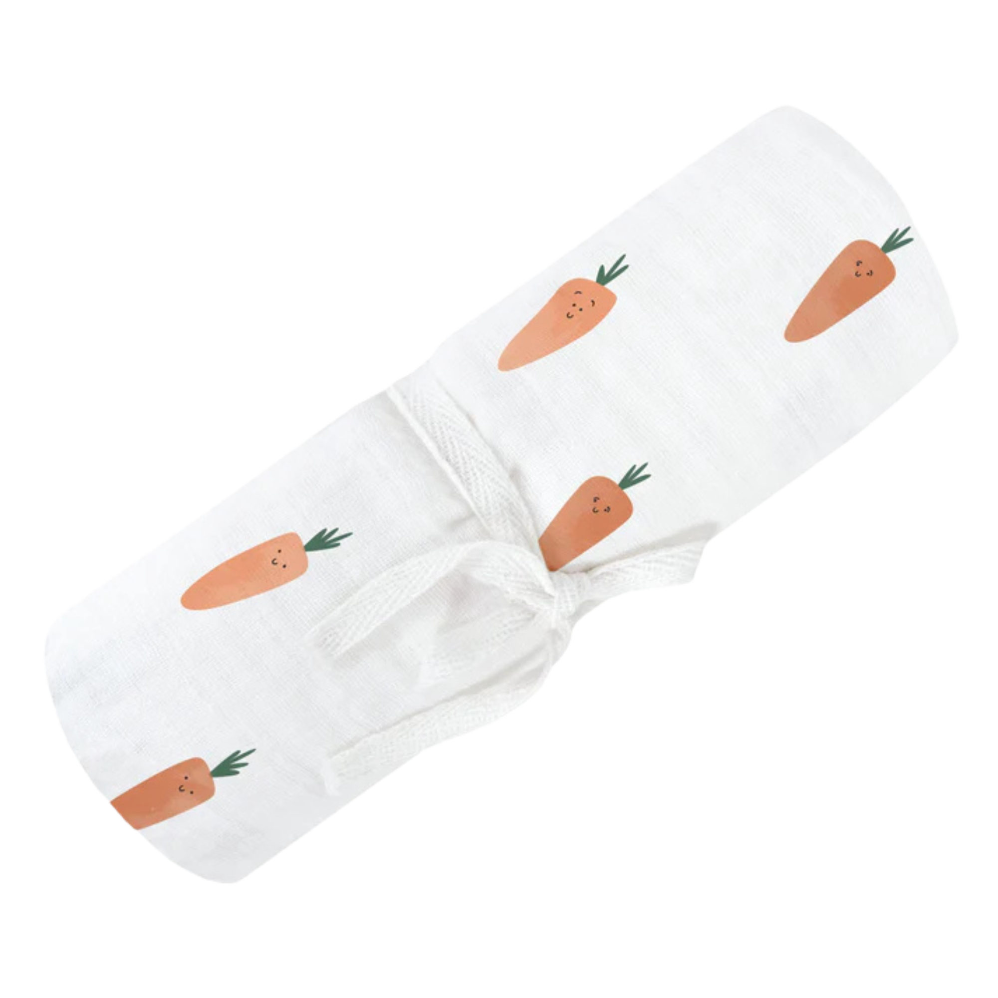 PERLIMPINPIN Cotton Muslin Swaddle - Carrots
