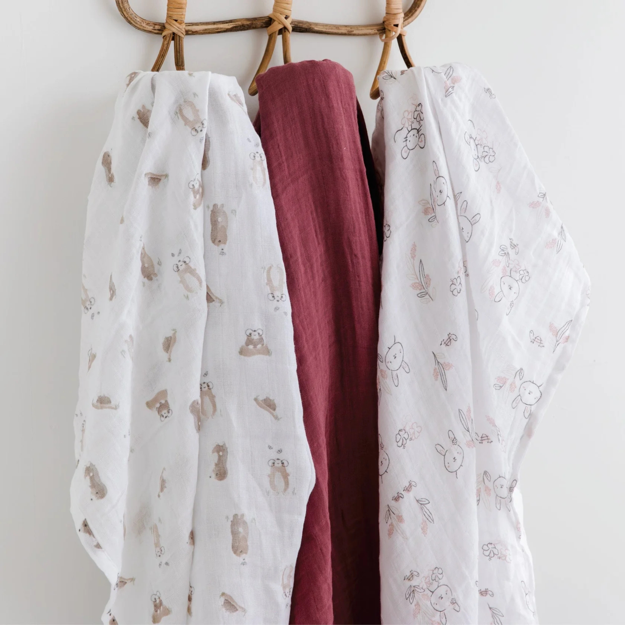 PERLIMPINPIN Cotton Muslin Swaddle - Moles