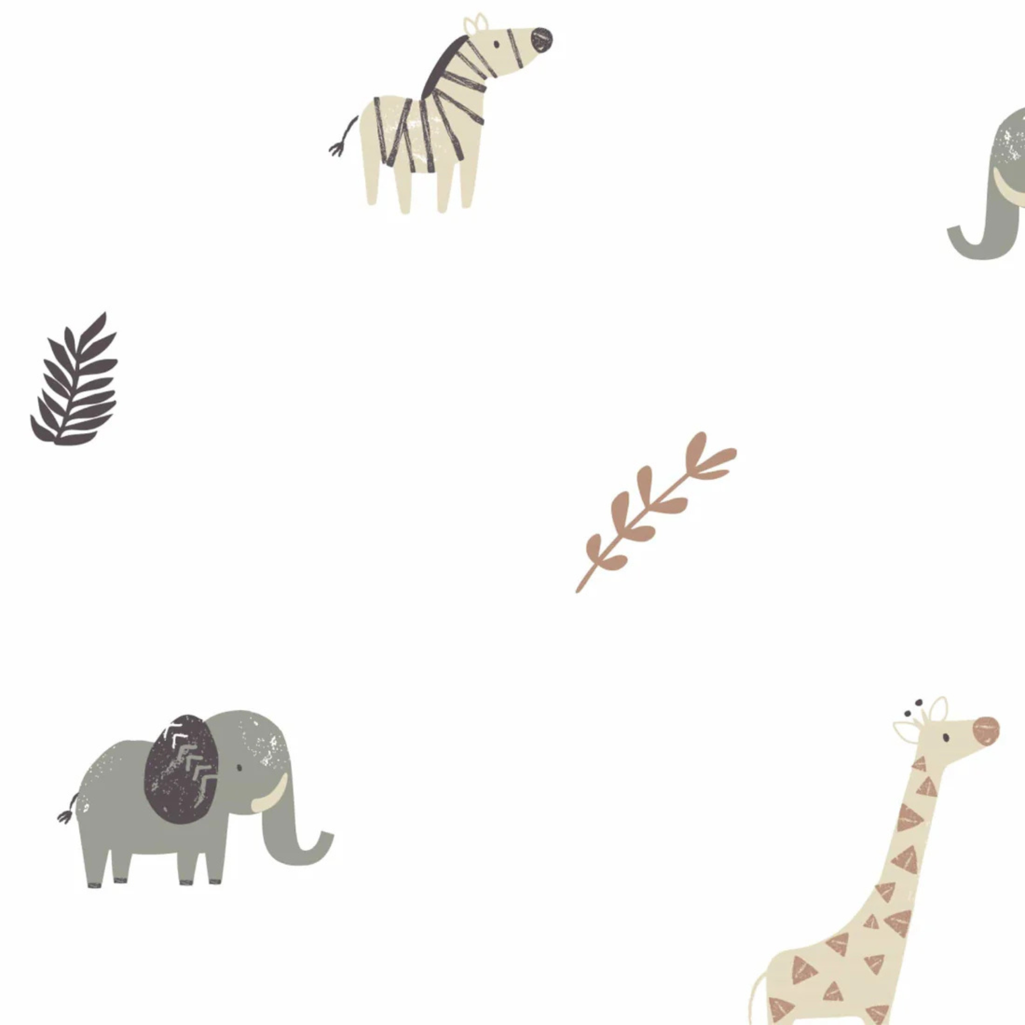 PERLIMPINPIN Cotton Muslin Swaddle - Safari