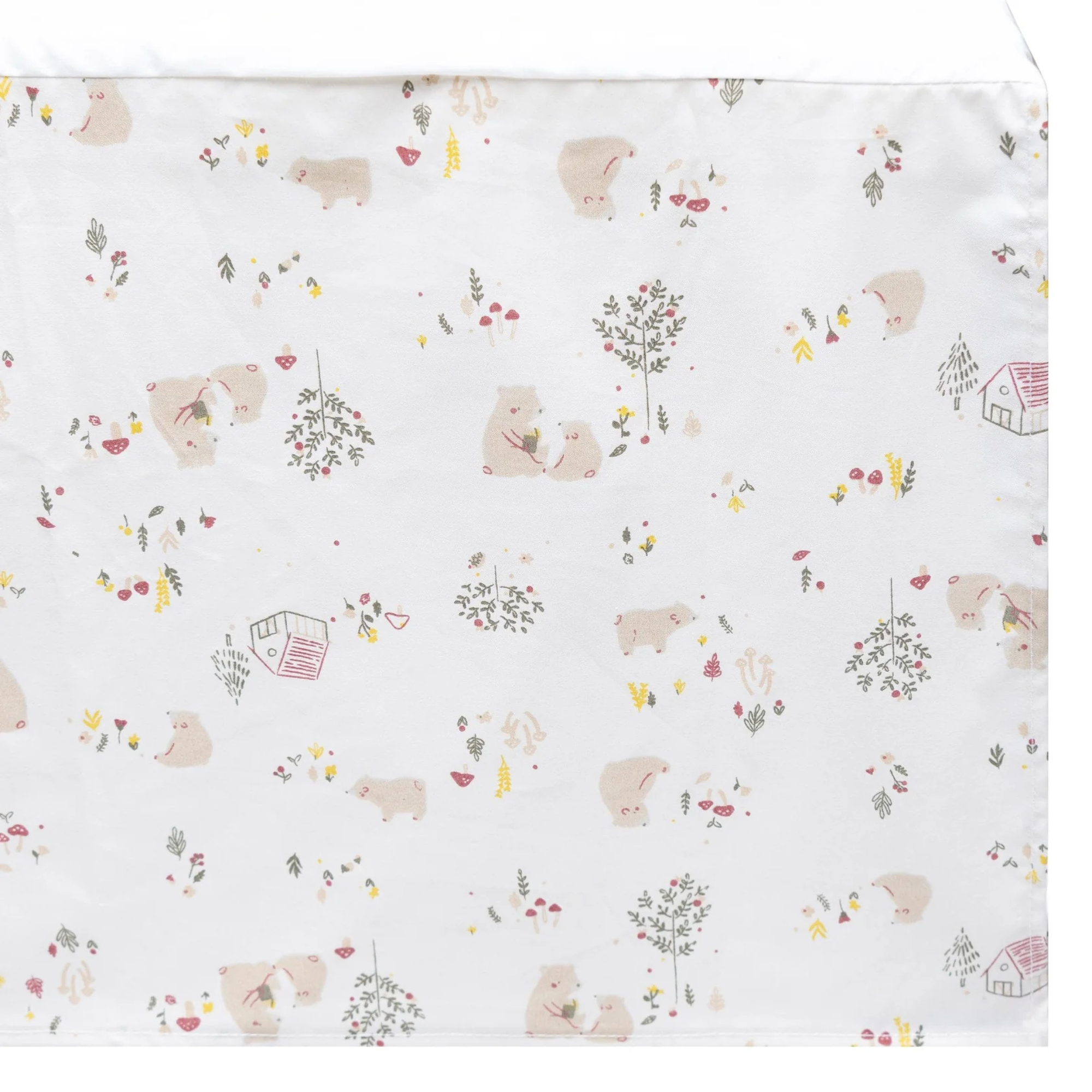 PERLIMPINPIN Crib Bed Skirt - Bears