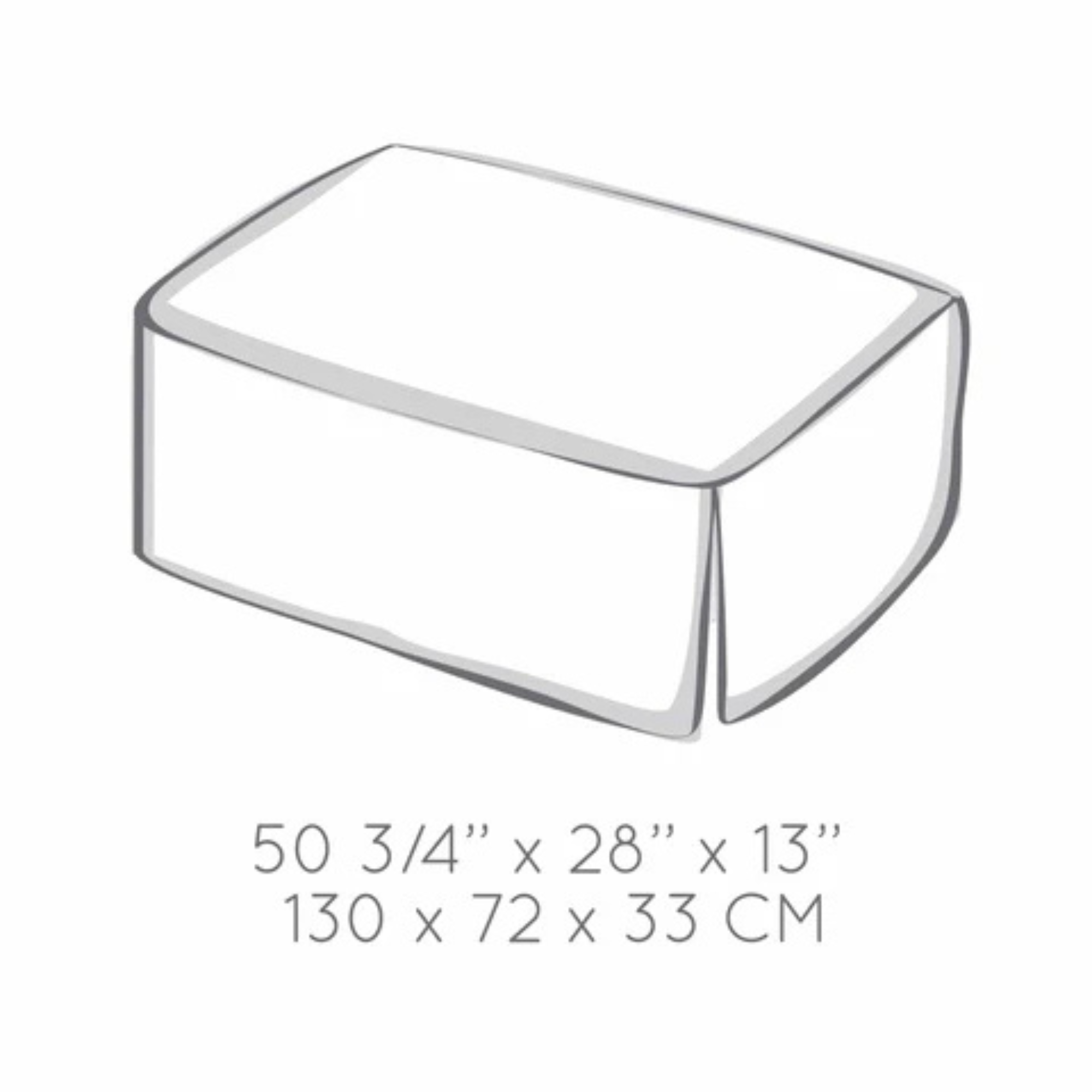 PERLIMPINPIN Crib Bed Skirt - Glacier