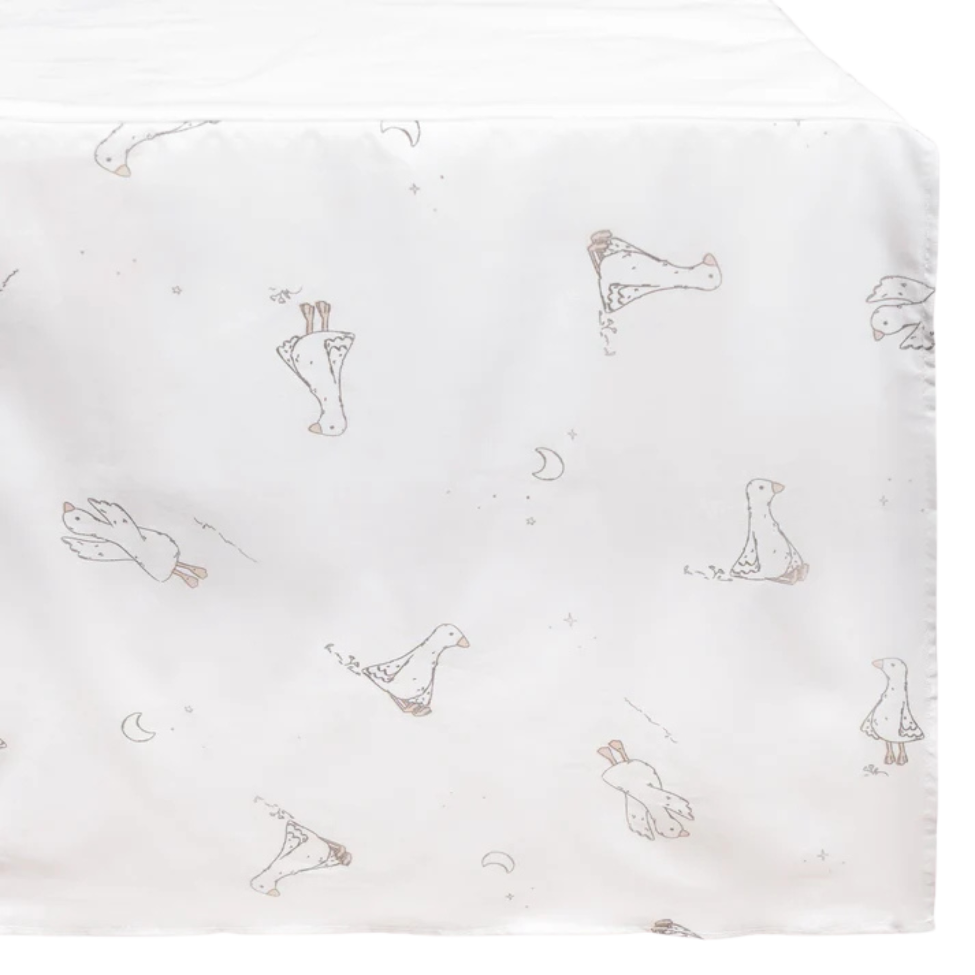 PERLIMPINPIN Crib Bed Skirt - Goose
