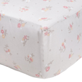 PERLIMPINPIN Crib Fitted Sheet - Flowers