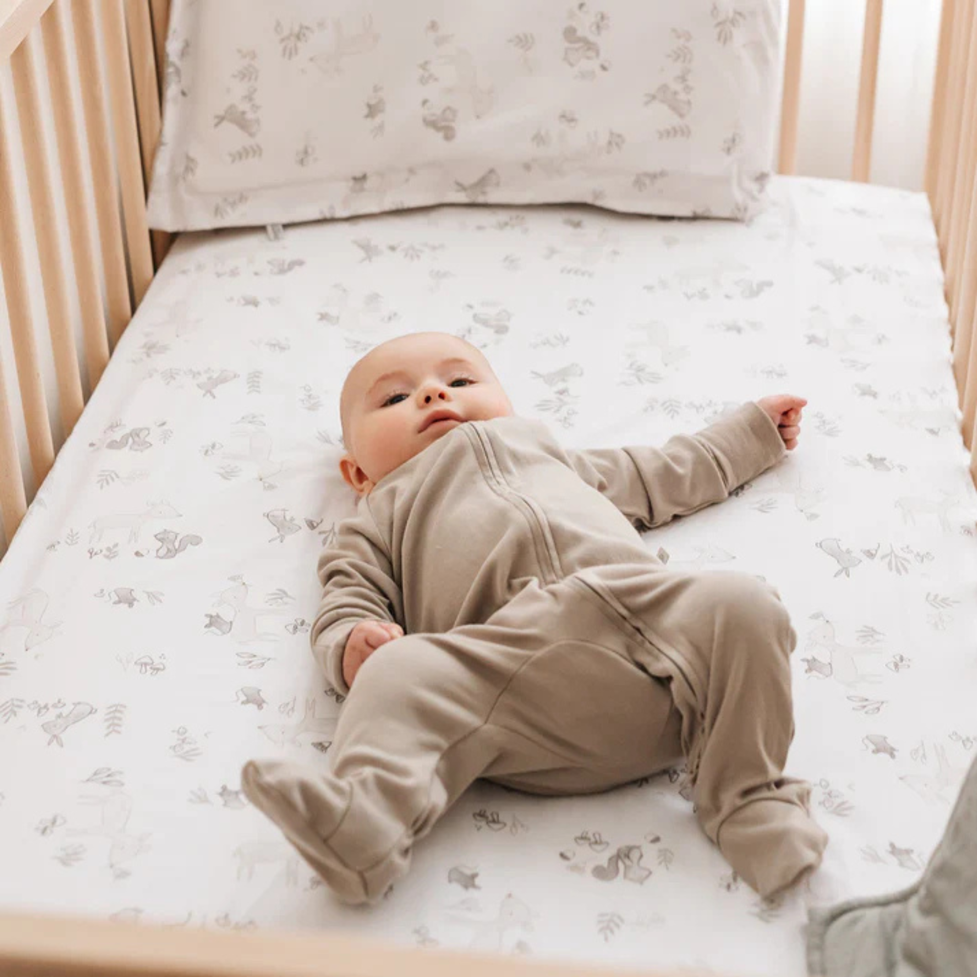 Drap-housse pour berceau PERLIMPINPIN - Forêt