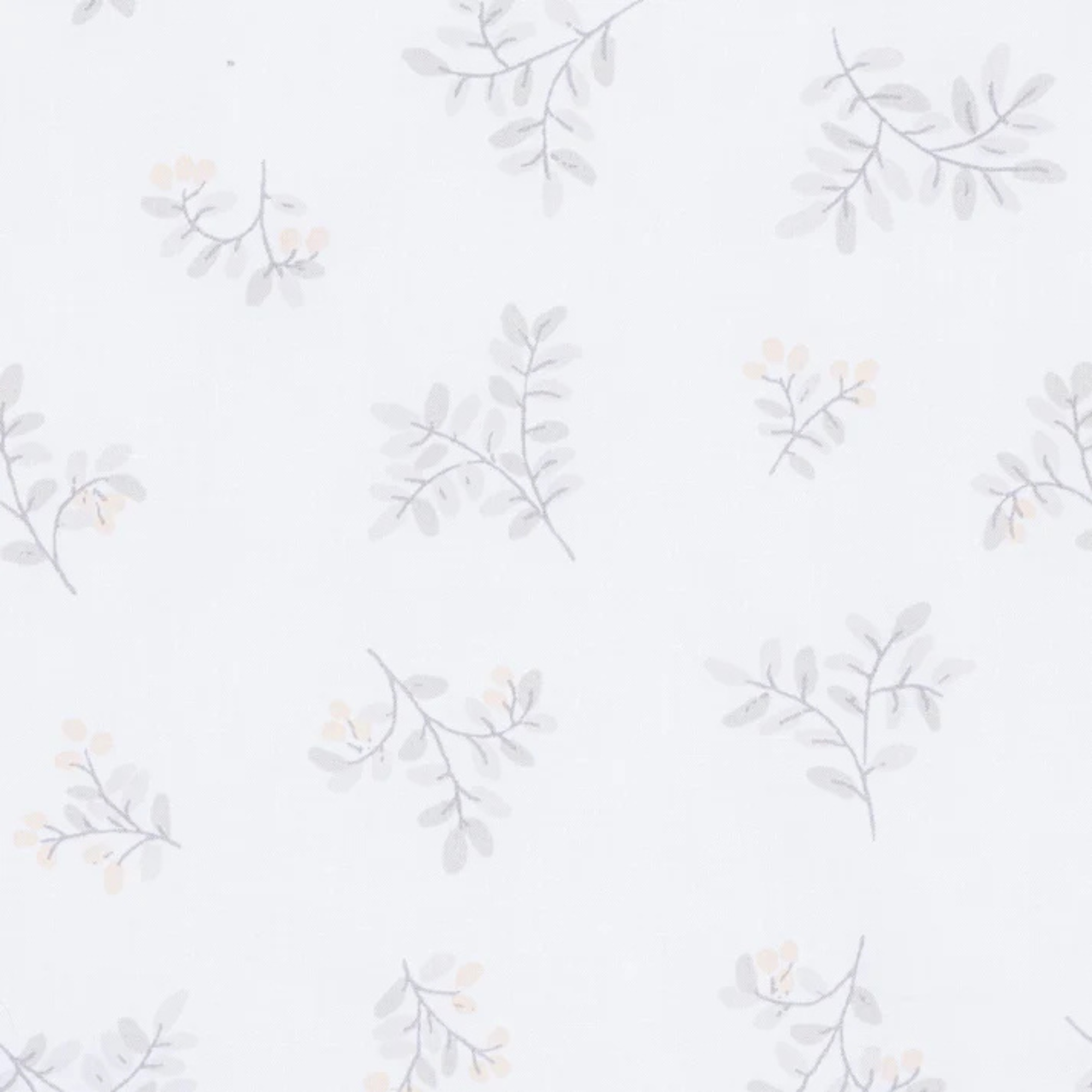 PERLIMPINPIN Crib Fitted Sheet - Leaves