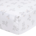PERLIMPINPIN Crib Fitted Sheet - Leaves