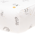 PERLIMPINPIN Crib Fitted Sheet - Moonlight