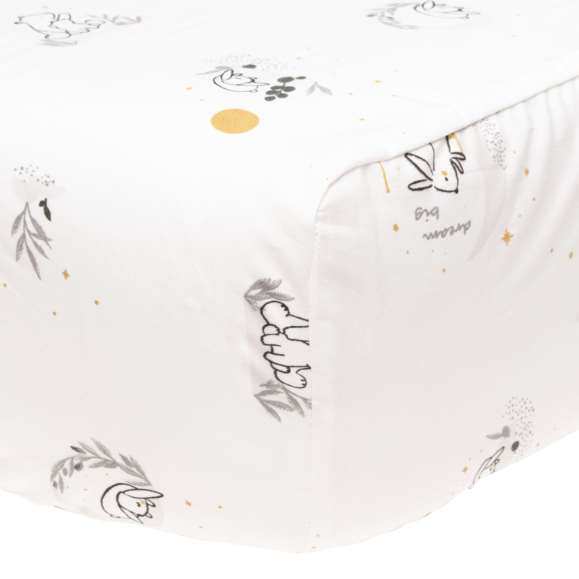 PERLIMPINPIN Crib Fitted Sheet - Moonlight