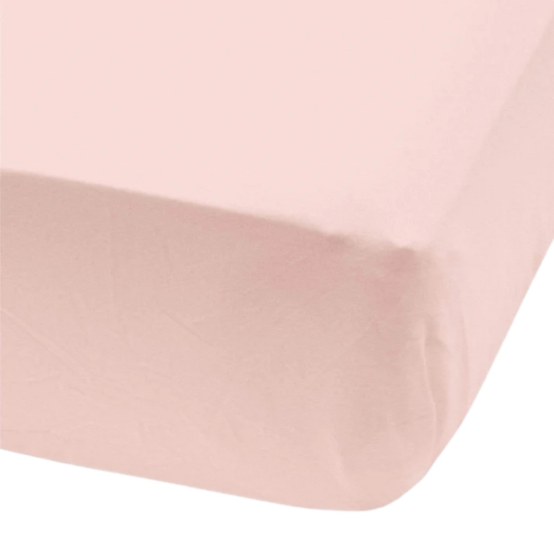 PERLIMPINPIN Crib Fitted Sheet - Pink