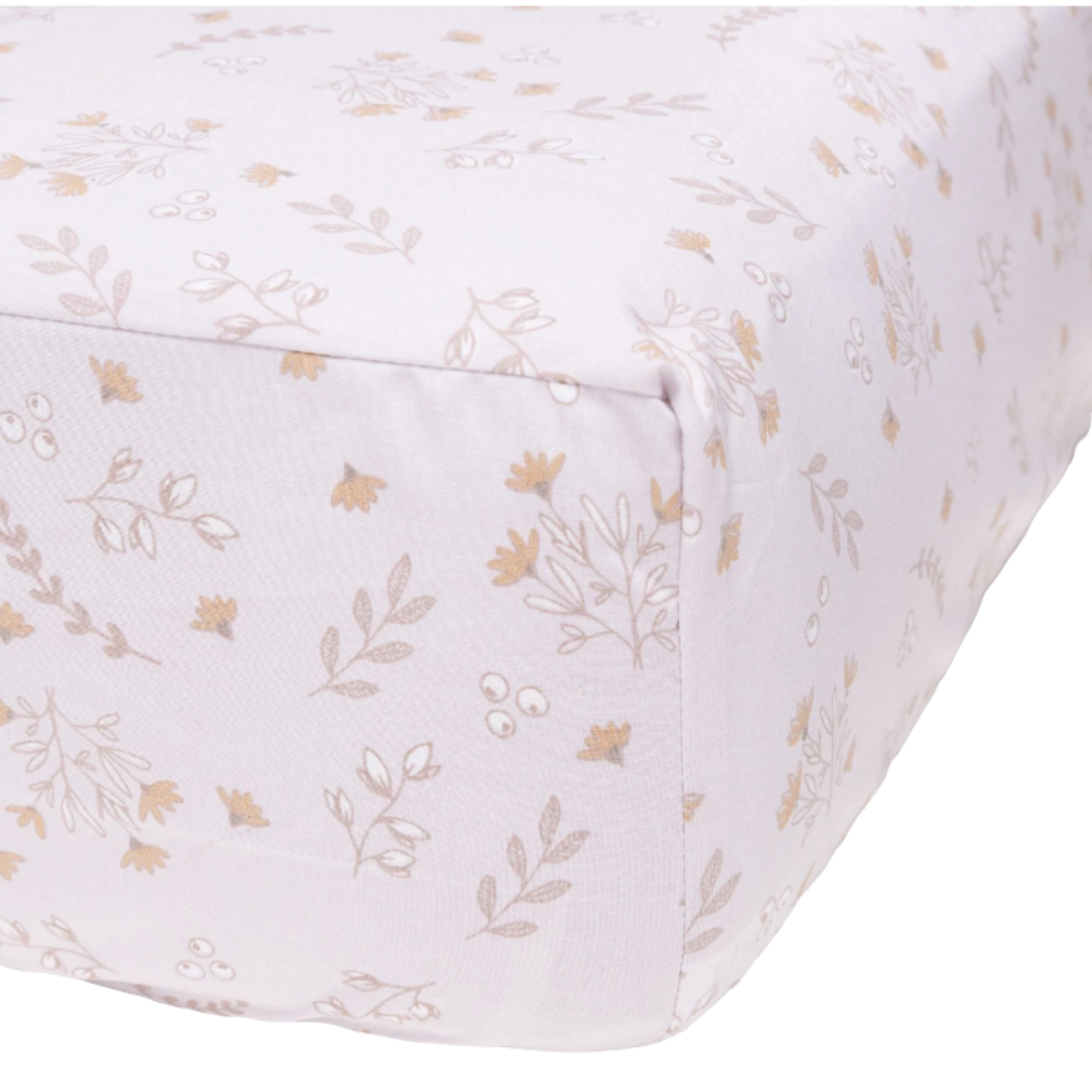 PERLIMPINPIN Crib Fitted Sheet - Spring