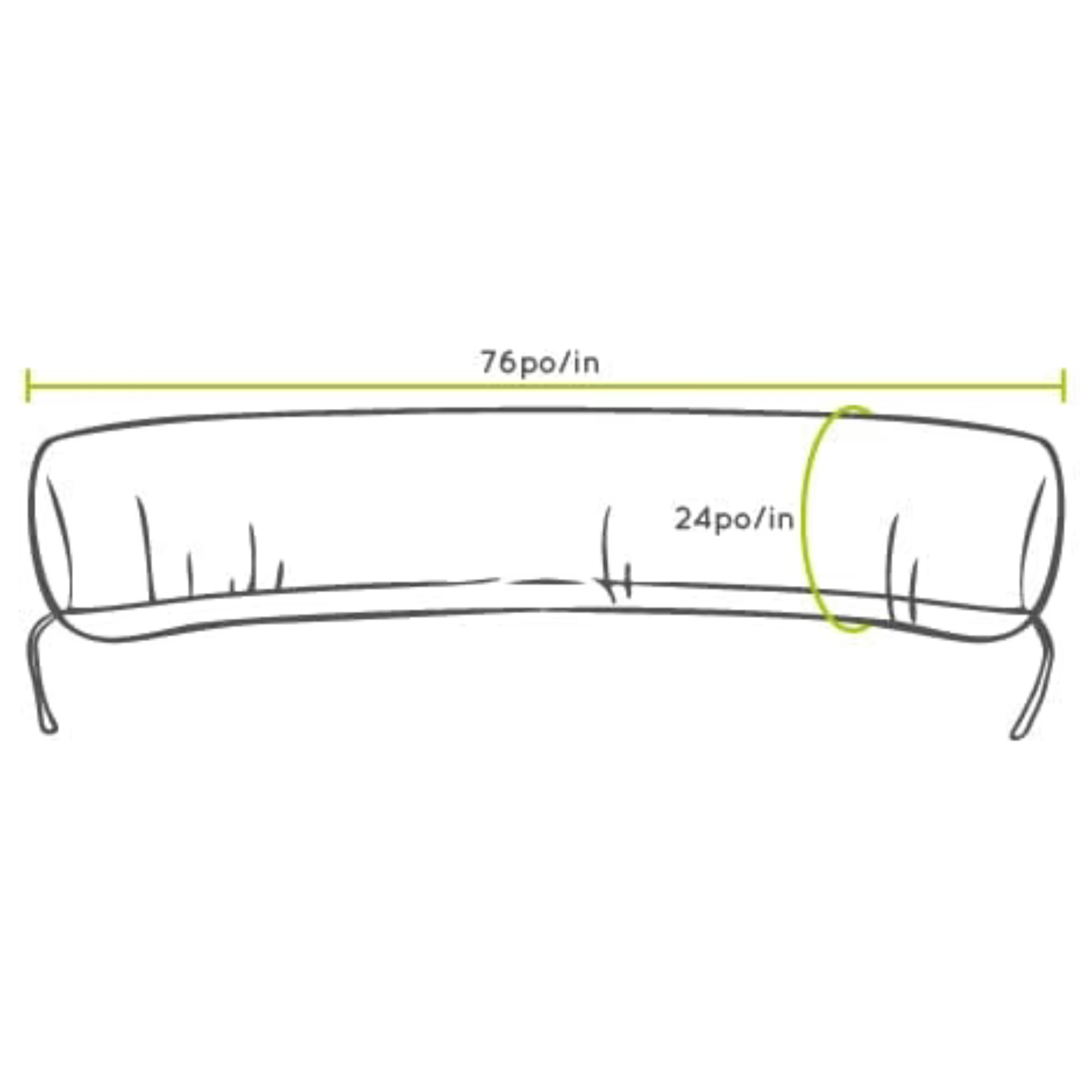 PERLIMPINPIN Multifunctional Pregnancy Pillow - Forest