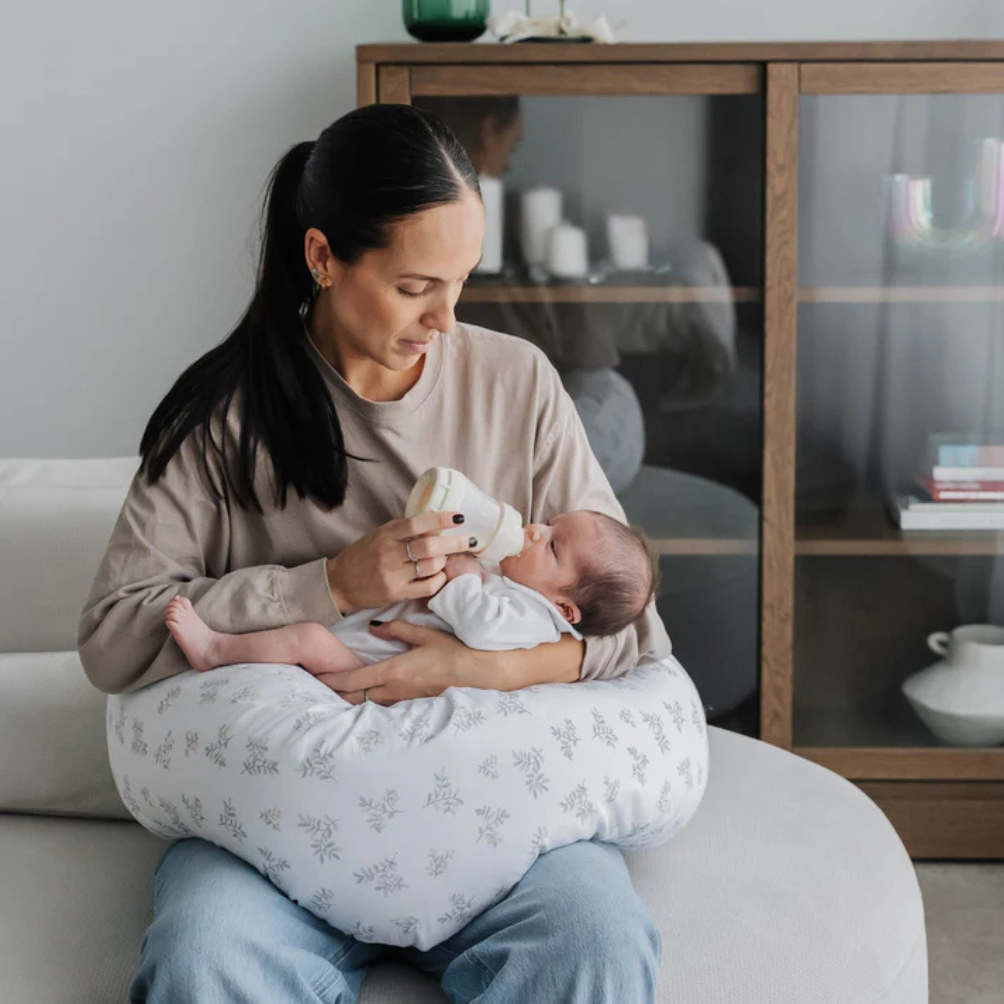 PERLIMPINPIN Multifunctional Pregnancy Pillow - Leaves